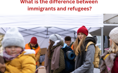 What is the difference between immigrants and refugees?